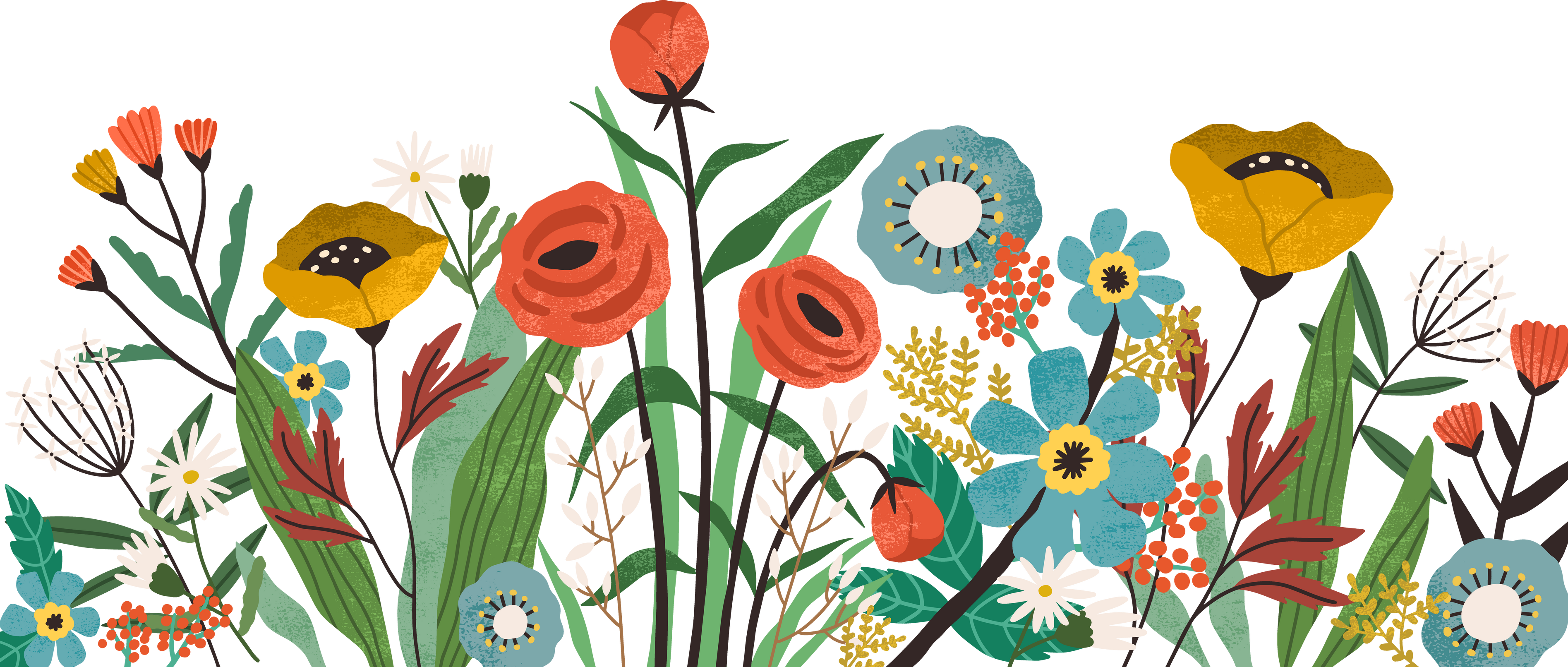 Flower Garden Illustration