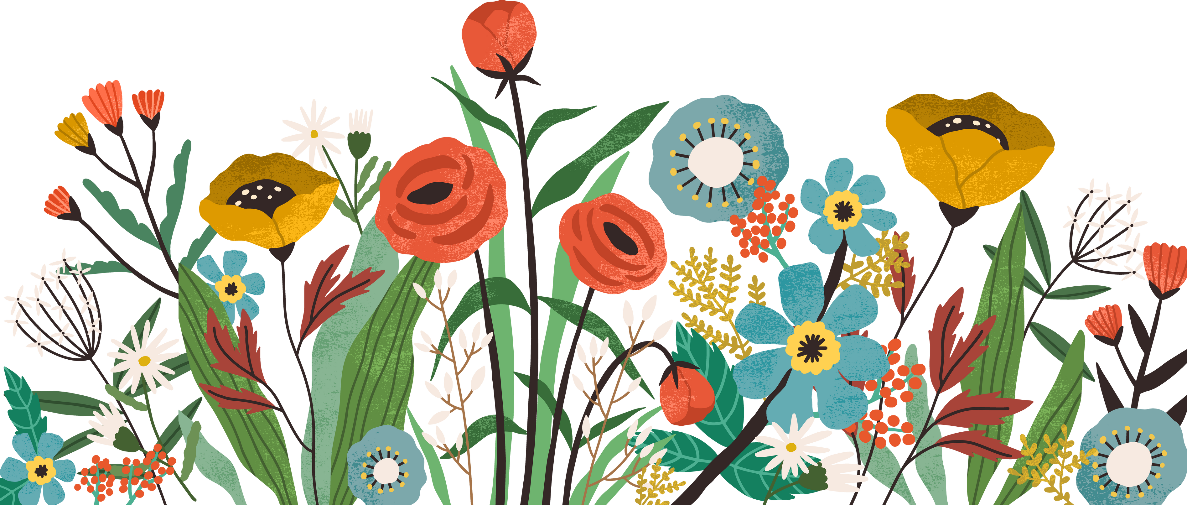 Flower Garden Illustration